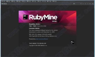 jetbrains rubymine 2018.2.4中文破解版下载 64位/32位(含注册码汉化包)